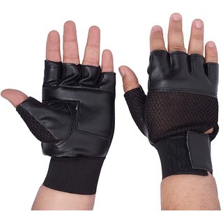 Leather Bike riding and gym gloves