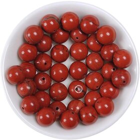 Swastik Natures Natural Red jasper Stone 8mm Beads for Creative Artworks or Bracelet Jewellery Making Purpose (23Pcs)
