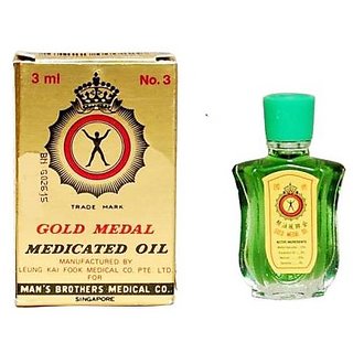 Gold Medal medicated oil 3ml pack of 1 Liquid  (3 ml)