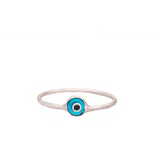 100% Original & Natural Stone Evil's eye Silver Ring by CEYLONMINE