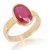 Ruby Ring-6.25 Ratti Manik Panchdhatu Ring for Astrological Purpose by CEYLONMINE