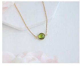 Sterling Gold Plated Peridot Pendant 7.5 ratti Moti Locketwithout chain by CEYLONMINE