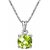 7.25 ratti stone pure Peridot Silver Pendant without chain for unisex by CEYLONMINE