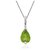 7 ratti Natural Lab certified Stone Silver Peridot Pendant without chain by CEYLONMINE