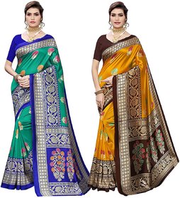 Sharda Creation Kalamkari Printed Saree Combo of 2 Saree
