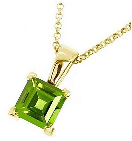9.5 Carat White Peridot moti Pendant with lab Report Gold Plated Peridot Stone without chain by CEYLONMINE