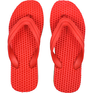 FOMO Men's Red Health Flip Flops