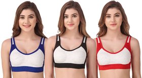 Gymwear Sport Bra for Women and Girls Pack of 3