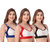 Stylish Sport Bra for Exercise for Girls and Women Pack of 3
