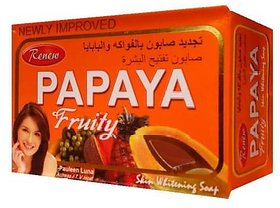 Renew Papaya Fruity Soap For Skin Whitening  Lightening - 135 Grams