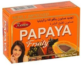 Renew Pure papaya fruity skin whitening soap 101 original  (135 g)