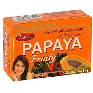 Renew Pure papaya fruity skin whitening soap 101 original  (135 g)