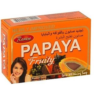Renew skin whitening soap,with papaya fruity  (135 g)