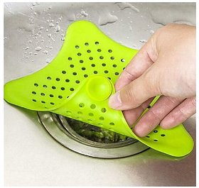 Right traders  Hair Catcher Rubber Bath Sink Strainer Shower Drain Cover Trap Basin (Multicolor).