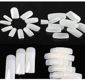 100 Pc Fake Nails Nail Art False French Acrylic Artificial Decoration