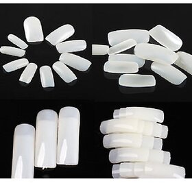 100 Pc Fake Nails Nail Art False French Acrylic Artificial Decoration