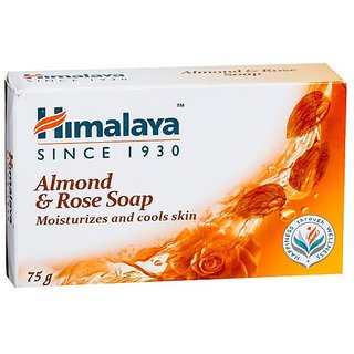 Himalaya Moisturizing Almond  Rose Soap 75 g (Pack Of 3)