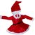 Santa Claus Girl Red Color Christmas Festival Theme Fancy Dress Costume For Kids
