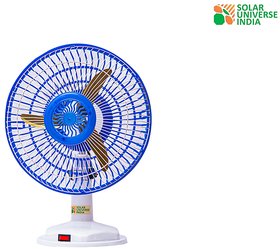 DC 12V Table Fan for Home Lighting  DC Solar System - 12 Inch, Plastic