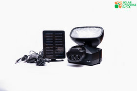 SUI Plastic Motion Sensor Security Light With Siren, Inbuilt Battery  Solar Panel  (Black, 2-watt)