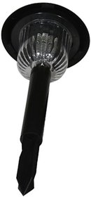SUI Plastic Weatherproof Vintage Garden Lamp With 8 Leds, Inbuilt Battery  Solar Panel  (Black, 1-watt)
