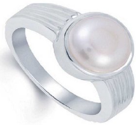 CEYLONMINE-3.00 Ratti Sterling Silver Pearl Gemstone A+Quailty And Designer Ring Oval Stone Ring