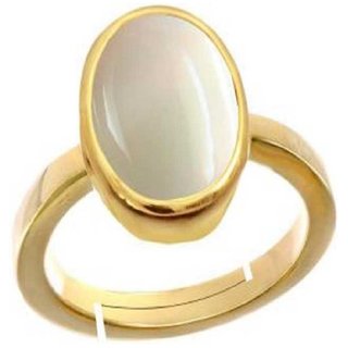 CEYLONMINE- Gold Plating Pearl Stone Ring Best Quility 2.00 Ratti