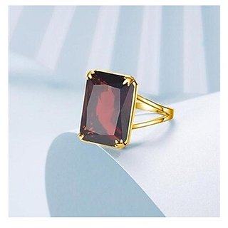 Hessonite Ring Stone 2 Ratti Gold Plated RING Natural Stone By CEYLONMINE