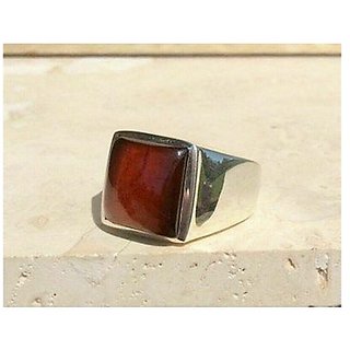 Hessonite Stone 2 Ratti silver Ring Original Lab Certified By CEYLONMINE
