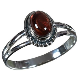 Precious Hessonite Gemstone 2 Ratti Certified Adjustable silver Ring By CEYLONMINE