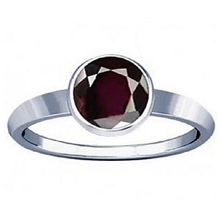 Original Hessonite Stone 3.25 Ratti Adjustable silver Ring for Womenby CEYLONMINE