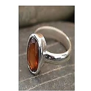 Natural & Unheated Stone Hessonite Stone 3.25 Ratti Silver Ring by CEYLONMINE