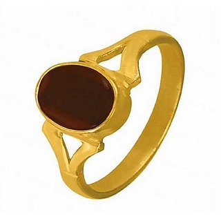 3.5 Ratti Natural IGI Lab Certified Hessonite Stone Gold Ring By CEYLONMINE