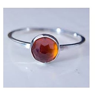 3.25 Carat Natural Certified Hessonite Adjustable Ring by CEYLONMINE