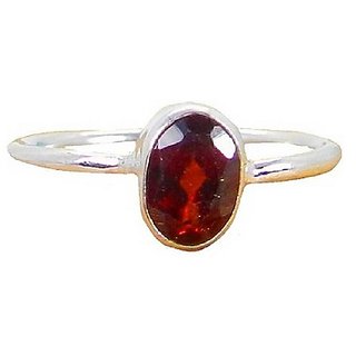 Hessonite Ring Stone 3.25 Ratti Silver RING Natural Stone By CEYLONMINE