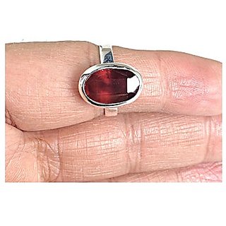 3.25 Carat Original Certified Hessonite Silver Ring for Men & WomenBy CEYLONMINE