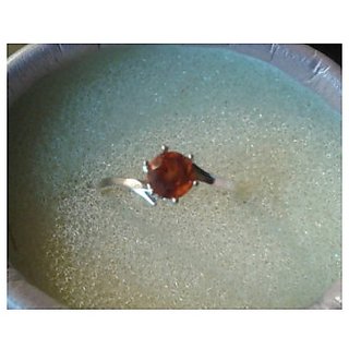 Hessonite Silver Ring 3.25 carat  natural and Eligent Gemstone Stone By CEYLONMINE