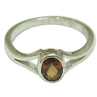 Hessonite Ring 3.25 Carat natural and Eligent silver Ring by CEYLONMINE