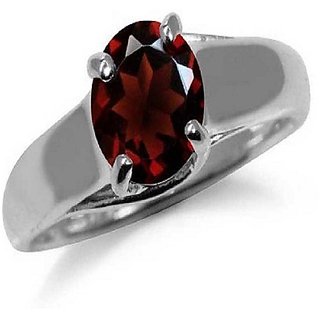 100 Original Certified Stone 3.25 Carat Hessonite Silver Ring By CEYLONMINE