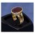 3.25 Carat natural and Eligent Hessonite Gold Plated Ring by CEYLONMINE