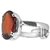 Natural and Eligent Hessonite Stone 3.25 Carat Silver Ring by CEYLONMINE