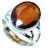 Hessonite Ring with 100% Original 3.25 Ratti Lab Certified Silver Ring by CEYLONMINE