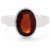 100% Original Hessonite Stone Lab Certified 3.25 Ratti Silver Ring by CEYLONMINE