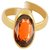 3.25 Carat natural and Eligent Hessonite Gold Plated Ring by CEYLONMINE