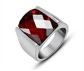 7.25 Ratti Natural Certified Hessonite silver Ring by CEYLONMINE