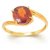 Hessonite Ring with 100% Original 7.5 Ratti Lab Certified Stone Gold Plated Ring by CEYLONMINE