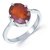 Certified Hessonite stone 7.25 Carat Astrological Stone silver Ring By CEYLONMINE