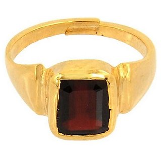 Natural & Unheated Stone 10.25 Ratti Hessonite Gold Plated Ring by CEYLONMINE