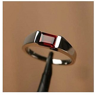 Natural Certified Hessonite 11 Carat Adjustable silver Ringby CEYLONMINE