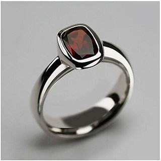 11.25 Ratti Natural IGI Lab Certified Hessonite Stone silver Ring By CEYLONMINE